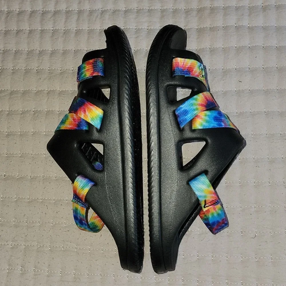 New Chaco Chillos Tie Dye Adjustable Strap Performance Sport Sandals Size Kids 2